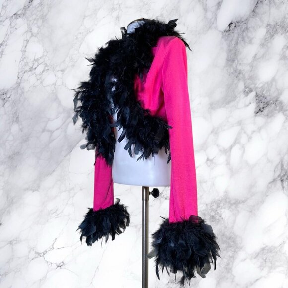 VTG Absolutely Creative Cotton Feather Cardigan - Picture 6 of 11